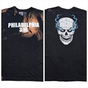 Philadelphia Eagles and Stone Cold Austin 3:16 WWE Bleach Tie Dyed Tee Shirt